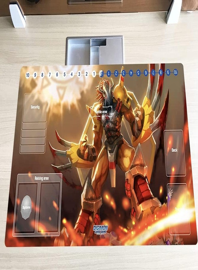 Mlikemat New DTCG Duel Playmat Digimon Wargreymon Anime Trading Card Game Mat Pad + Free Mat Bag - Image 5